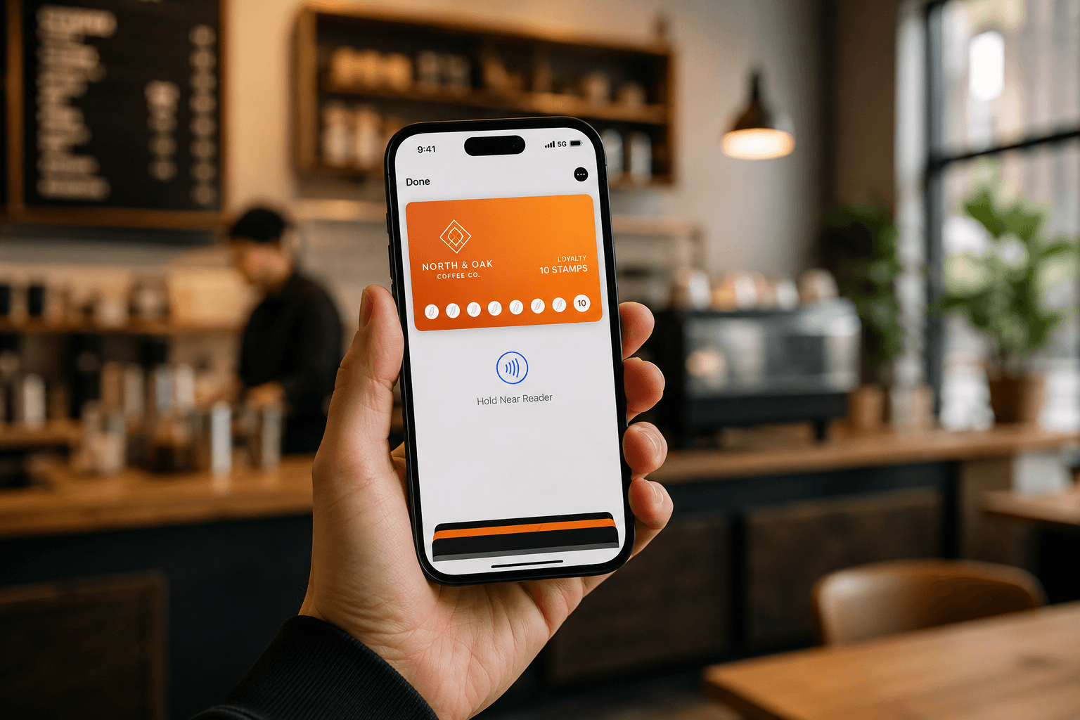 Tap to earn at the counter